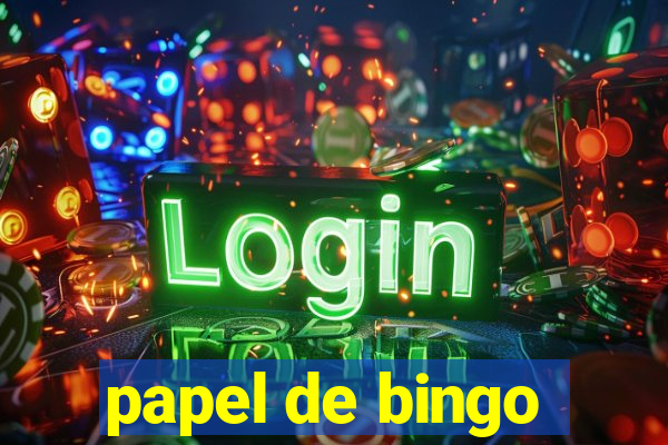 papel de bingo